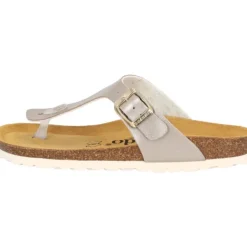 Damen Palado Pantoletten & Badeschuhe<Kos Metallic, Zehentrenner, Damen, Beige