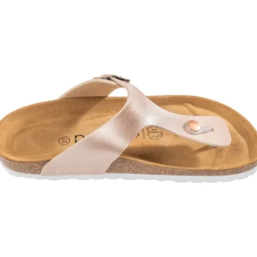 Damen Palado Pantoletten & Badeschuhe<Kos Metallic, Zehentrenner, Damen, Rose