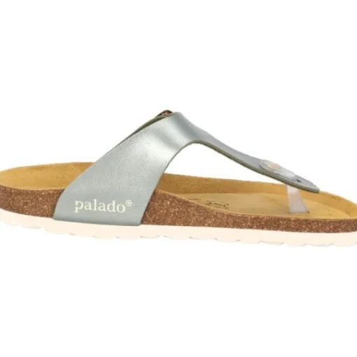 Damen Palado Pantoletten & Badeschuhe<Kos Metallic, Zehentrenner, Damen, Olive