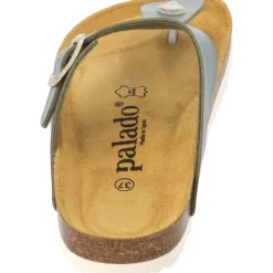 Damen Palado Pantoletten & Badeschuhe<Kos Metallic, Zehentrenner, Damen, Olive