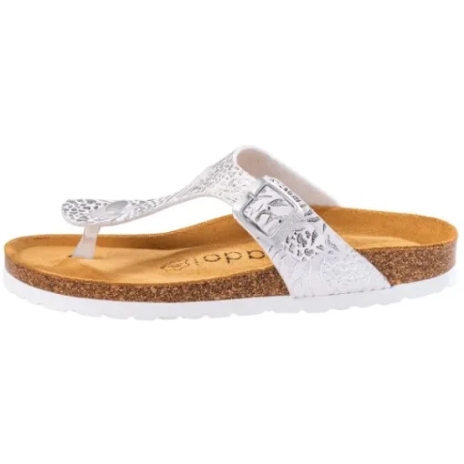Damen Palado Pantoletten & Badeschuhe<Kos Prints, Zehentrenner, Damen, Orna Weiß