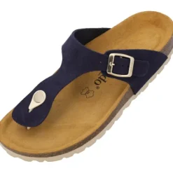 Damen Palado Pantoletten & Badeschuhe<Kos Suede Premium Leather, Zehentrenner, Damen, Dunkelblau