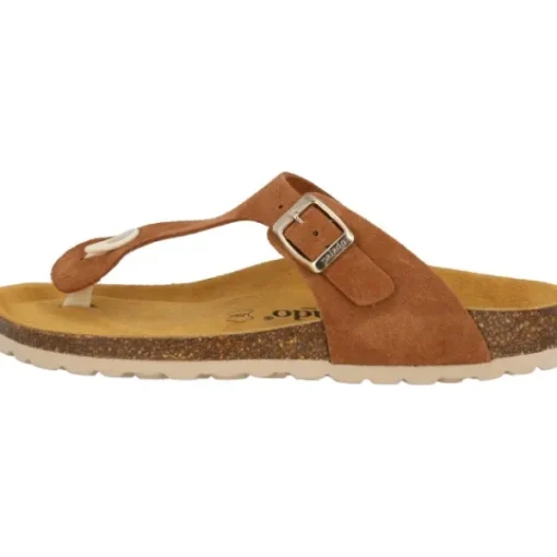 Damen Palado Pantoletten & Badeschuhe<Kos Suede Premium Leather, Zehentrenner, Damen, Braun