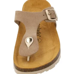Damen Palado Pantoletten & Badeschuhe<Kos Suede Premium Leather, Pantoletten, Damen, Beige