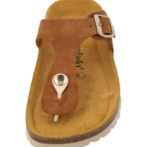 Damen Palado Pantoletten & Badeschuhe<Kos Suede Premium Leather, Zehentrenner, Damen, Braun