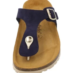 Damen Palado Pantoletten & Badeschuhe<Kos Suede Premium Leather, Zehentrenner, Damen, Dunkelblau