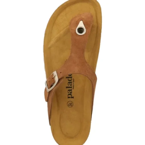 Damen Palado Pantoletten & Badeschuhe<Kos Suede Premium Leather, Zehentrenner, Damen, Braun