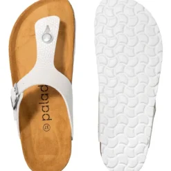 Damen Palado Pantoletten & Badeschuhe<Kos Titano, Zehentrenner, Damen, Weiß
