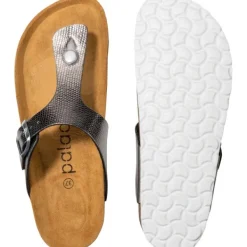 Damen Palado Pantoletten & Badeschuhe<Kos Titano, Zehentrenner, Damen, Anthrazit