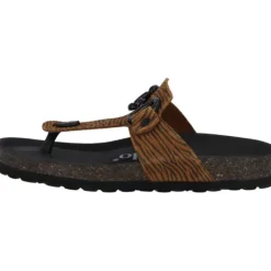 Damen Palado Pantoletten & Badeschuhe<Kos Zebra, Zehentrenner, Damen, Braun