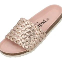 Damen Palado by Sila Sahin Pantoletten & Badeschuhe<Palado Lerima by Sila Sahin, Pantoletten, Damen, Rosa Metallic