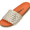 Damen Palado by Sila Sahin Pantoletten & Badeschuhe<Palado Lerima by Sila Sahin, Pantoletten, Damen, Gold Metallic