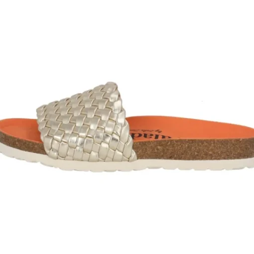 Damen Palado by Sila Sahin Pantoletten & Badeschuhe<Palado Lerima by Sila Sahin, Pantoletten, Damen, Gold Metallic