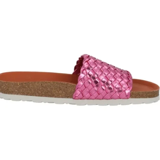 Damen Palado by Sila Sahin Pantoletten & Badeschuhe<Palado Lerima by Sila Sahin, Pantoletten, Damen, Pink Metallic
