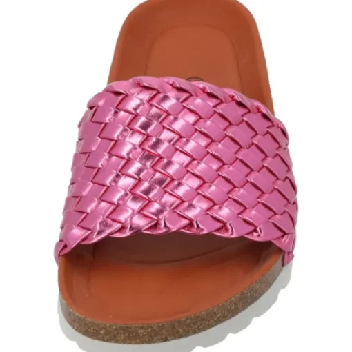 Damen Palado by Sila Sahin Pantoletten & Badeschuhe<Palado Lerima by Sila Sahin, Pantoletten, Damen, Pink Metallic