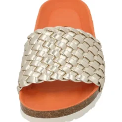 Damen Palado by Sila Sahin Pantoletten & Badeschuhe<Palado Lerima by Sila Sahin, Pantoletten, Damen, Gold Metallic