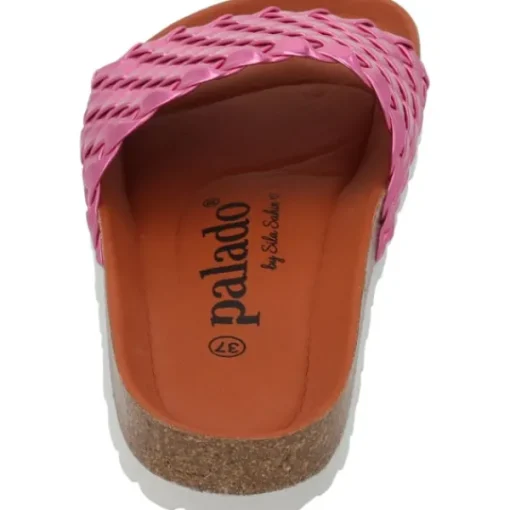 Damen Palado by Sila Sahin Pantoletten & Badeschuhe<Palado Lerima by Sila Sahin, Pantoletten, Damen, Pink Metallic