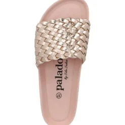 Damen Palado by Sila Sahin Pantoletten & Badeschuhe<Palado Lerima by Sila Sahin, Pantoletten, Damen, Rosa Metallic