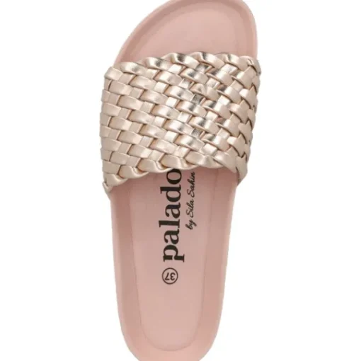 Damen Palado by Sila Sahin Pantoletten & Badeschuhe<Palado Lerima by Sila Sahin, Pantoletten, Damen, Rosa Metallic