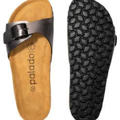 Damen Palado Pantoletten & Badeschuhe<Malta Arizona, Pantoletten, Damen, Metallic Antra