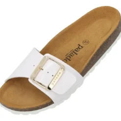 Damen Palado Pantoletten & Badeschuhe<Malta EGS Lack, Pantoletten, Damen, Weiß/Gold