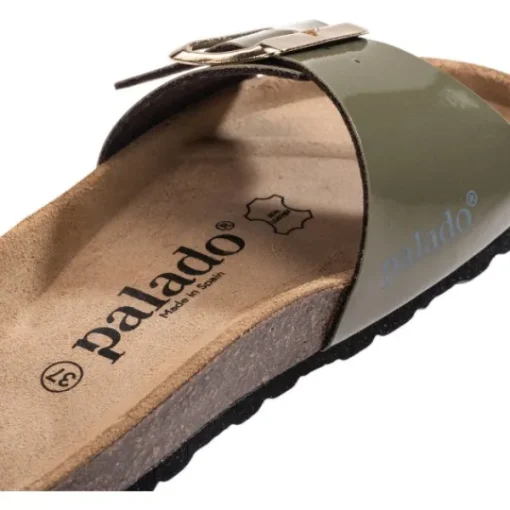 Damen Palado Pantoletten & Badeschuhe<Malta EGS Lack, Pantoletten, Damen, Khaki