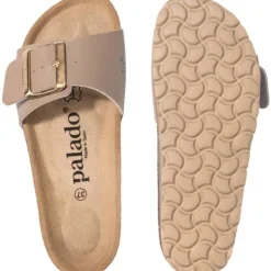 Damen Palado Pantoletten & Badeschuhe<Malta EGS Matt, Pantoletten, Damen, Dunkelbeige