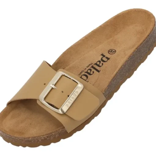 Damen Palado Pantoletten & Badeschuhe<Malta EGS Matt Premium Leather, Pantoletten, Damen, Hellbraun