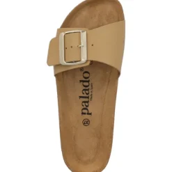 Damen Palado Pantoletten & Badeschuhe<Malta EGS Matt Premium Leather, Pantoletten, Damen, Hellbraun