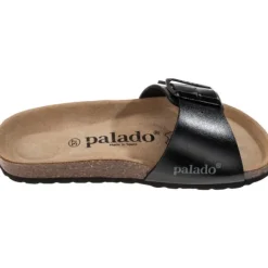 Damen Palado Pantoletten & Badeschuhe<Malta EGS Metallic, Pantoletten, Damen, Schwarz