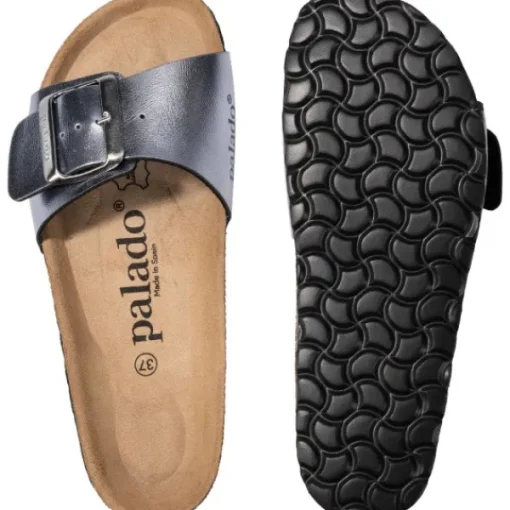 Damen Palado Pantoletten & Badeschuhe<Malta EGS Metallic, Pantoletten, Damen, Grau