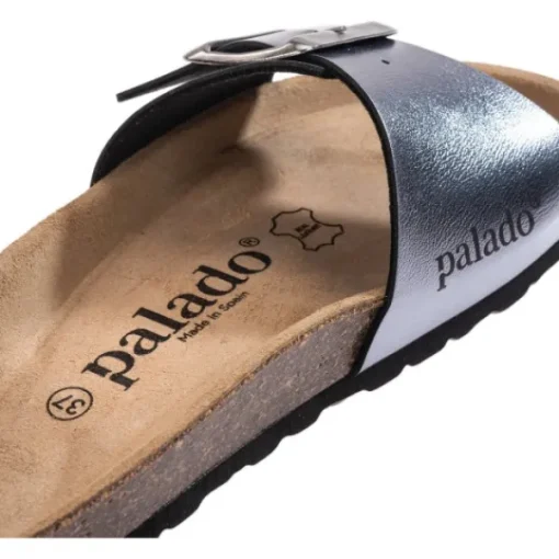 Damen Palado Pantoletten & Badeschuhe<Malta EGS Metallic, Pantoletten, Damen, Grau