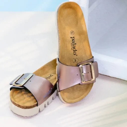 Damen Palado Pantoletten & Badeschuhe<Malta EGS PL, Pantoletten, Damen, Rose Metallic