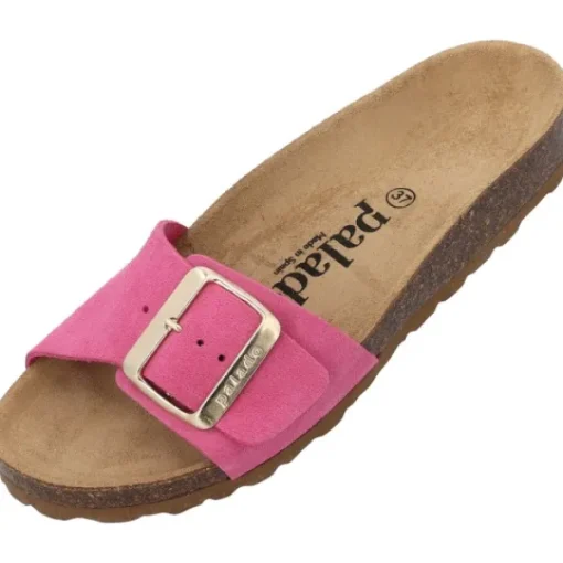 Damen Palado Pantoletten & Badeschuhe<Malta EGS Velours Premium Leather, Pantoletten, Damen, Pink