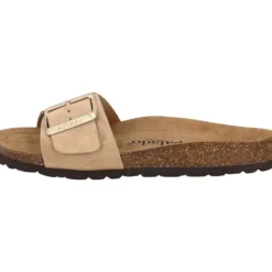 Damen Palado Pantoletten & Badeschuhe<Malta EGS Velours Premium Leather, Pantoletten, Damen, Beige