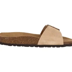 Damen Palado Pantoletten & Badeschuhe<Malta EGS Velours Premium Leather, Pantoletten, Damen, Beige