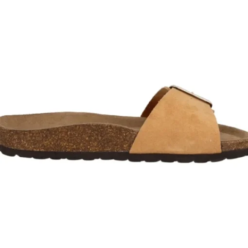 Damen Palado Pantoletten & Badeschuhe<Malta EGS Velours Premium Leather, Pantoletten, Damen, Hellbraun