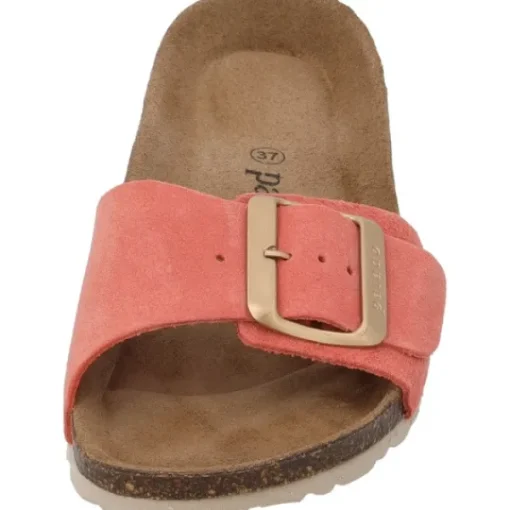 Damen Palado Pantoletten & Badeschuhe<Malta EGS Velours Premium Leather, Pantoletten, Damen, Orange