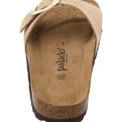 Damen Palado Pantoletten & Badeschuhe<Malta EGS Velours Premium Leather, Pantoletten, Damen, Beige
