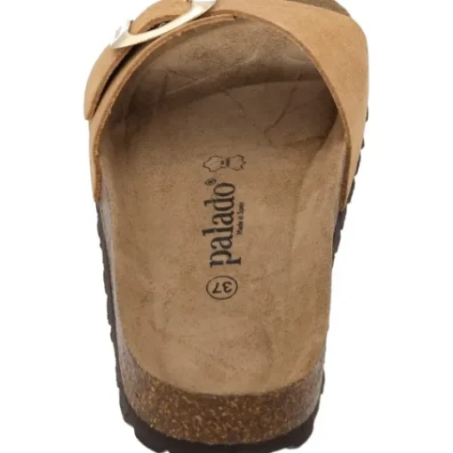 Damen Palado Pantoletten & Badeschuhe<Malta EGS Velours Premium Leather, Pantoletten, Damen, Hellbraun
