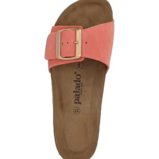 Damen Palado Pantoletten & Badeschuhe<Malta EGS Velours Premium Leather, Pantoletten, Damen, Orange