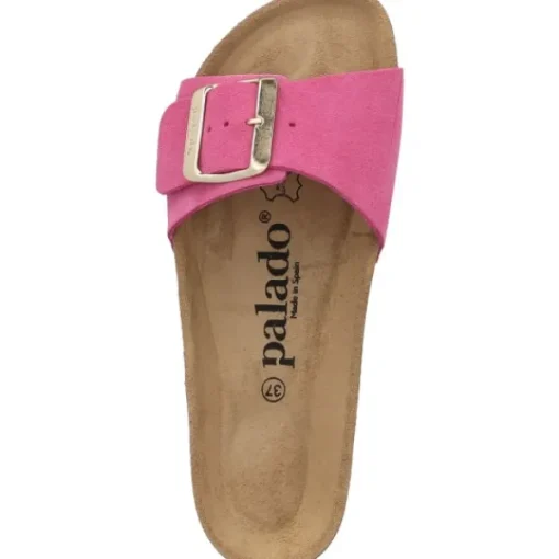 Damen Palado Pantoletten & Badeschuhe<Malta EGS Velours Premium Leather, Pantoletten, Damen, Pink