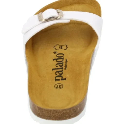 Damen Palado Pantoletten & Badeschuhe<Malta Lack, Pantoletten, Damen, Weiß