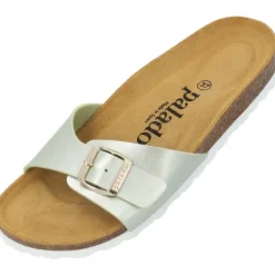 Damen Palado Pantoletten & Badeschuhe<Malta Metallic, Pantoletten, Damen, Pistazie