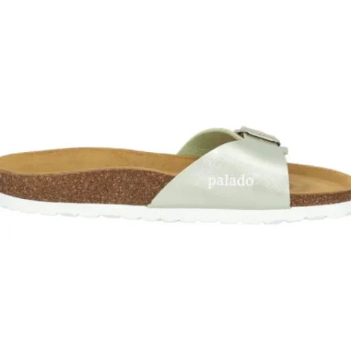 Damen Palado Pantoletten & Badeschuhe<Malta Metallic, Pantoletten, Damen, Pistazie