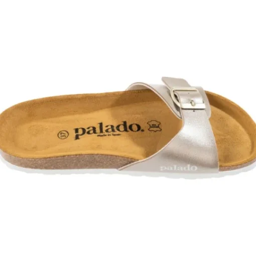 Damen Palado Pantoletten & Badeschuhe<Malta Metallic, Pantoletten, Damen, Beige/Weiß