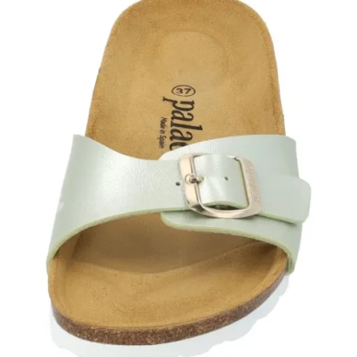 Damen Palado Pantoletten & Badeschuhe<Malta Metallic, Pantoletten, Damen, Pistazie