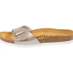 Damen Palado Pantoletten & Badeschuhe<Malta Metallic, Pantoletten, Damen, Beige/Weiß