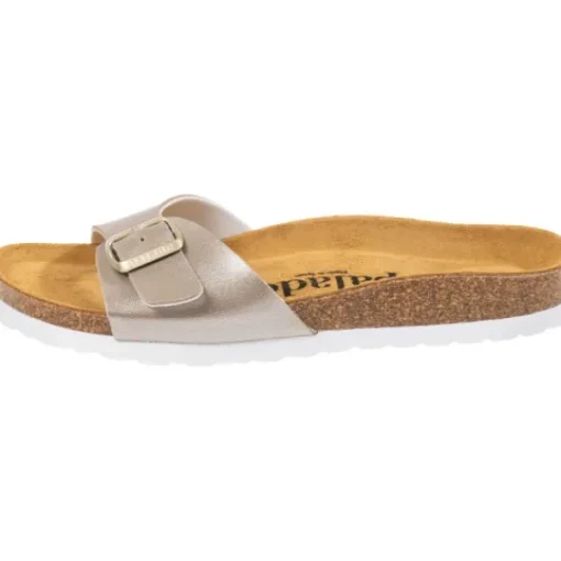 Damen Palado Pantoletten & Badeschuhe<Malta Metallic, Pantoletten, Damen, Beige/Weiß