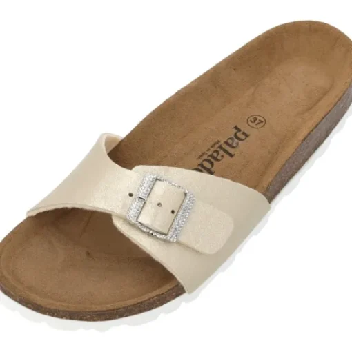 Damen Palado Pantoletten & Badeschuhe<Malta Metallic SQS, Pantoletten, Damen, Gold